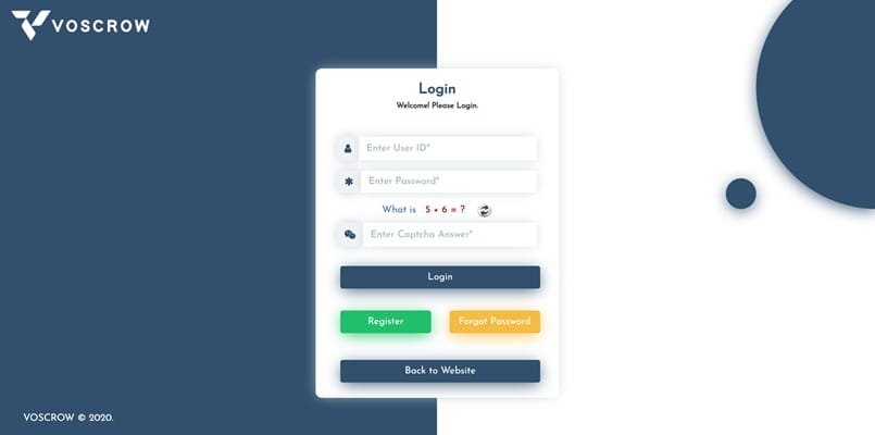 Voscrow Login Portal