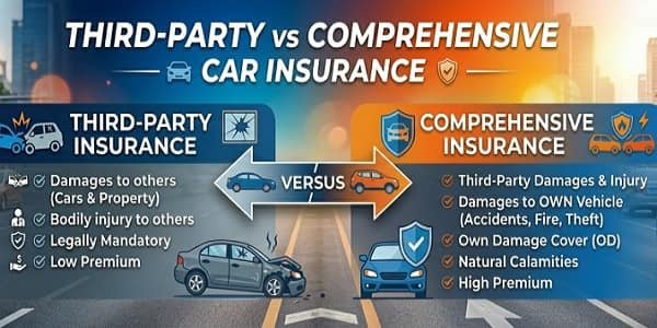 Comprehensive vs Third Party Car Insurance