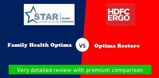 Star Health Insurance vs HDFC ERGO